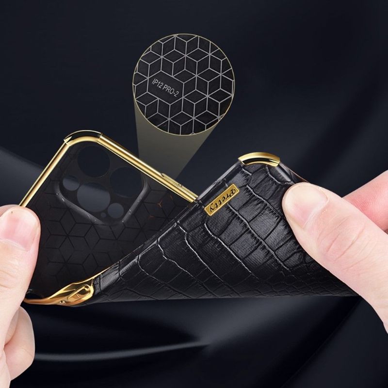 Kryt Na Realme GT Neo 3 Croc Efekt S Prstencem