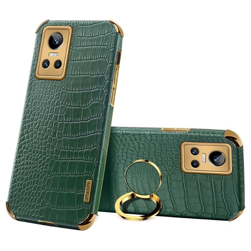 Kryt Na Realme GT Neo 3 Croc Efekt S Prstencem