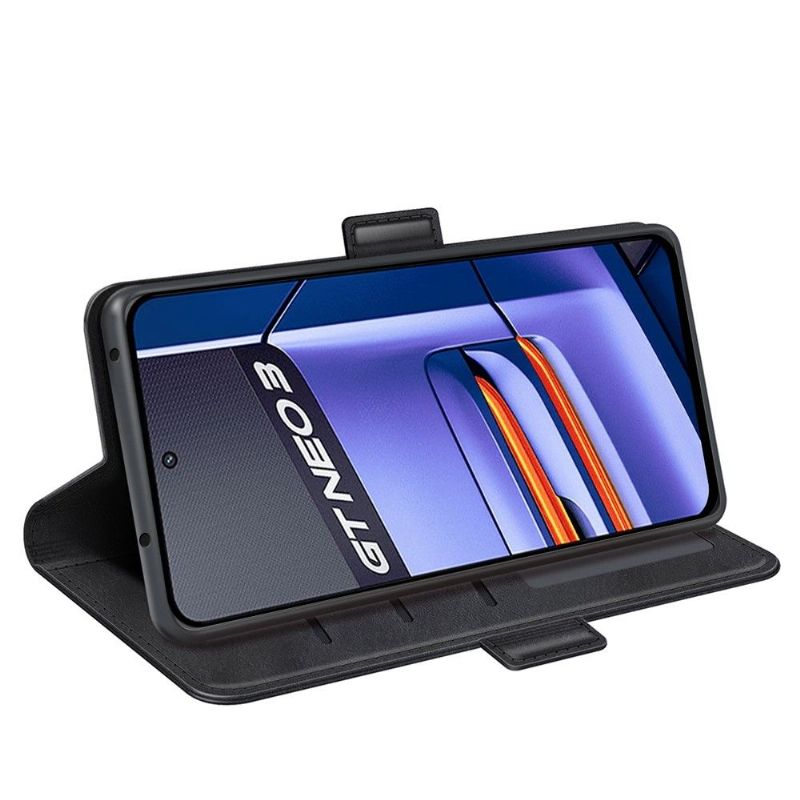 Pouzdra Na Realme GT Neo 3 Peněženkové Pouzdro Matný Kryt Z Umělé Kůže