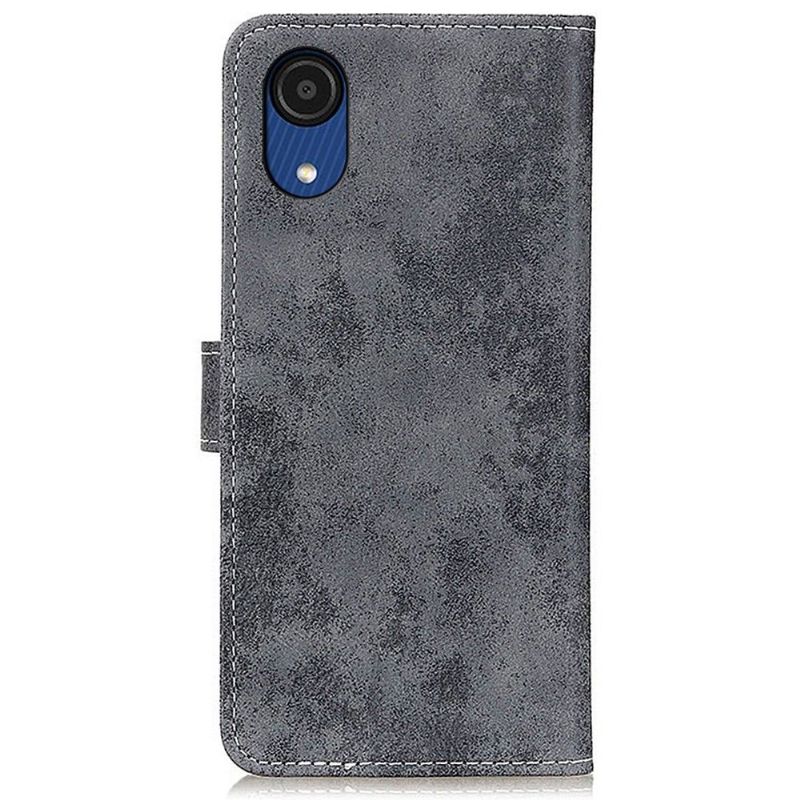 Flipové Pouzdro Na Samsung Galaxy A03 Core Cyrius Faux Leather Vintage