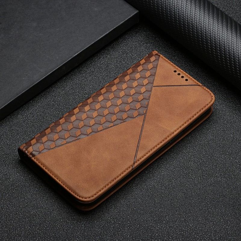 Flipové Pouzdro Na Samsung Galaxy A03 Core Geometrie Krychle