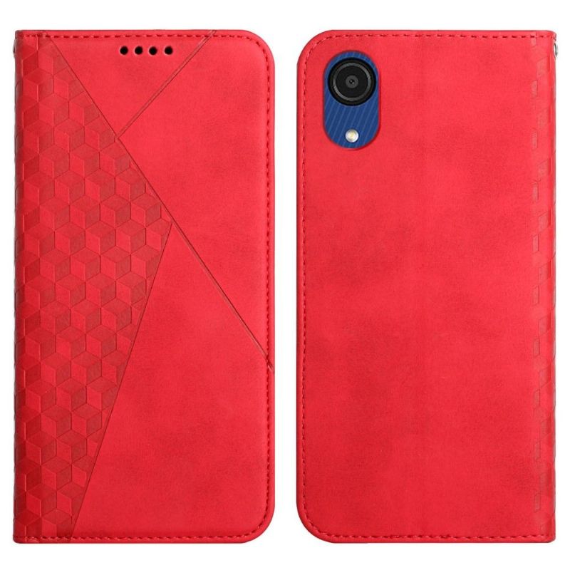 Flipové Pouzdro Na Samsung Galaxy A03 Core Geometrie Krychle