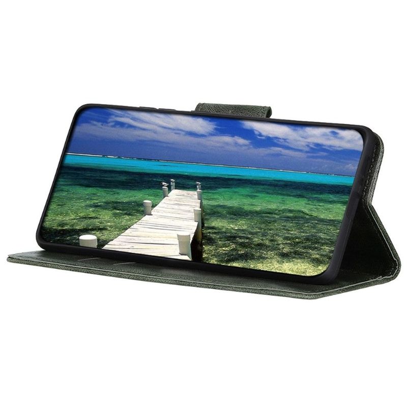 Flipové Pouzdro Na Samsung Galaxy A03 Core Kožené Pouzdro Funkce Folia Z Umělé Kůže