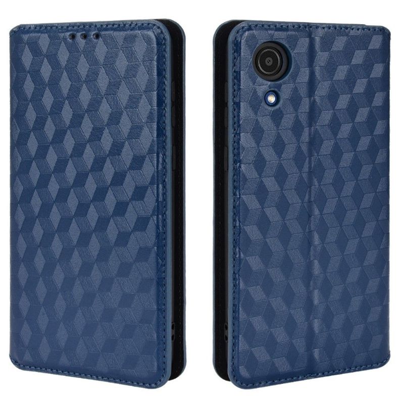 Flipové Pouzdro Na Samsung Galaxy A03 Core Kožené Pouzdro Návrh Geometrie