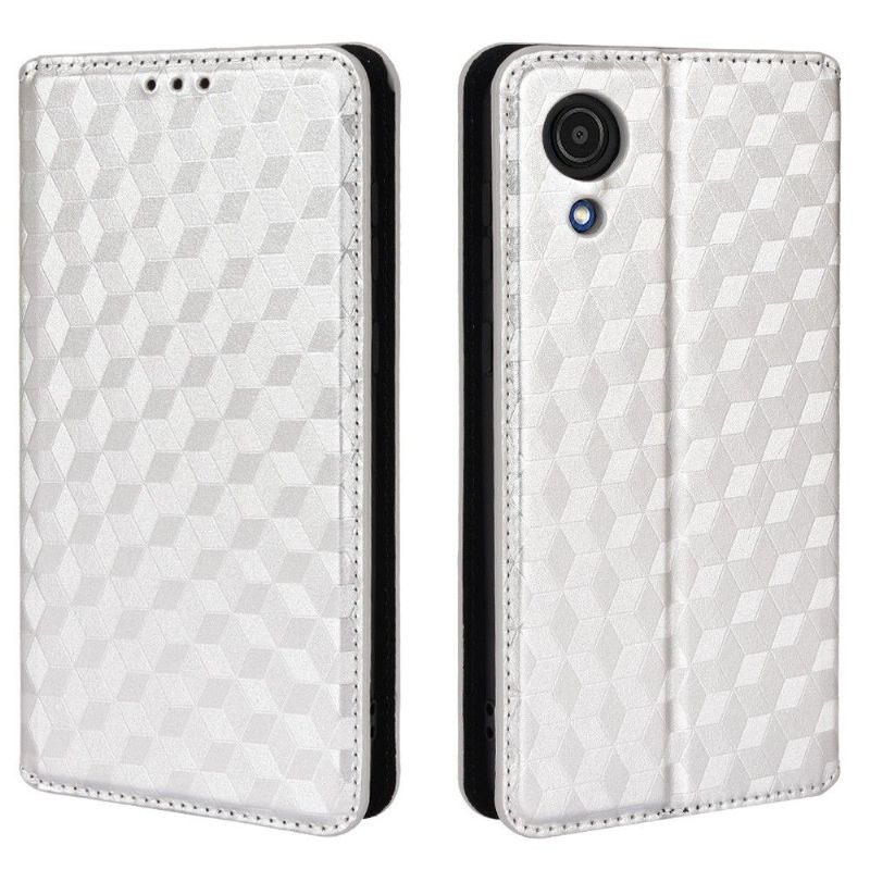 Flipové Pouzdro Na Samsung Galaxy A03 Core Kožené Pouzdro Návrh Geometrie