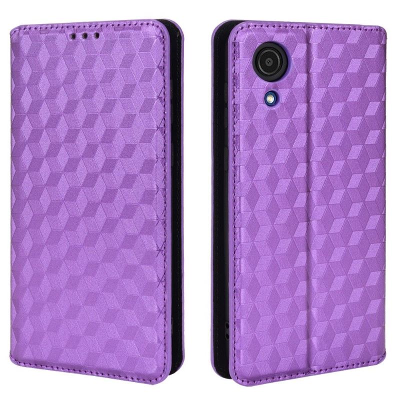 Flipové Pouzdro Na Samsung Galaxy A03 Core Kožené Pouzdro Návrh Geometrie