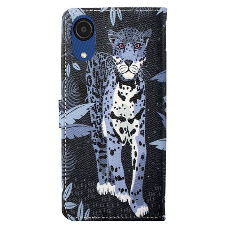 Flipové Pouzdro Na Samsung Galaxy A03 Core Leopard