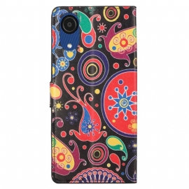 Flipové Pouzdro Na Samsung Galaxy A03 Core Paisley Flower