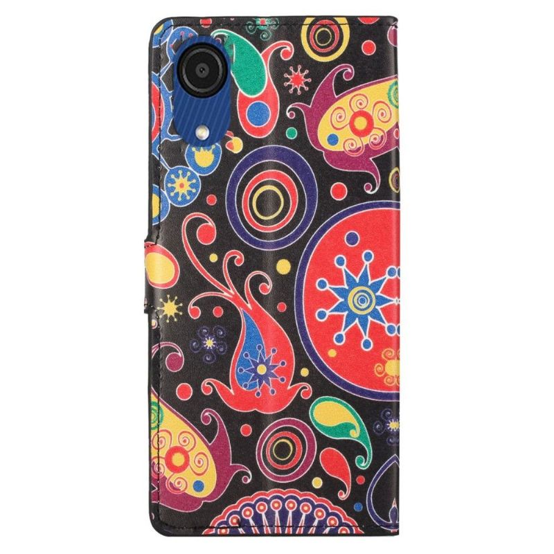 Flipové Pouzdro Na Samsung Galaxy A03 Core Paisley Flower