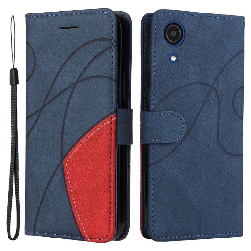 Kožené Pouzdro Na Samsung Galaxy A03 Core Bicolor Artistic