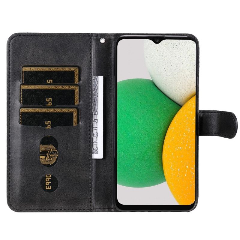 Kožené Pouzdro Na Samsung Galaxy A03 Core Peněženkové Pouzdro Peněženka Elena
