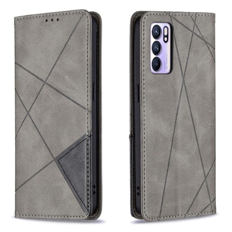 Flipové Pouzdro Na Oppo Reno 6 5G Kožený Držák Na Karty Ve Stylu Célinia