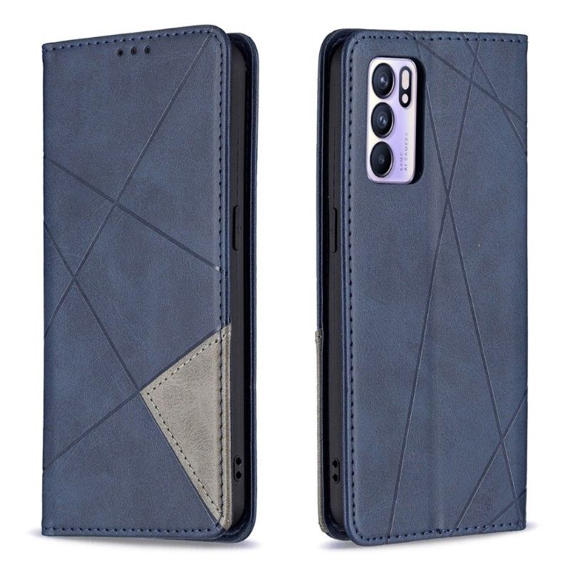 Flipové Pouzdro Na Oppo Reno 6 5G Kožený Držák Na Karty Ve Stylu Célinia