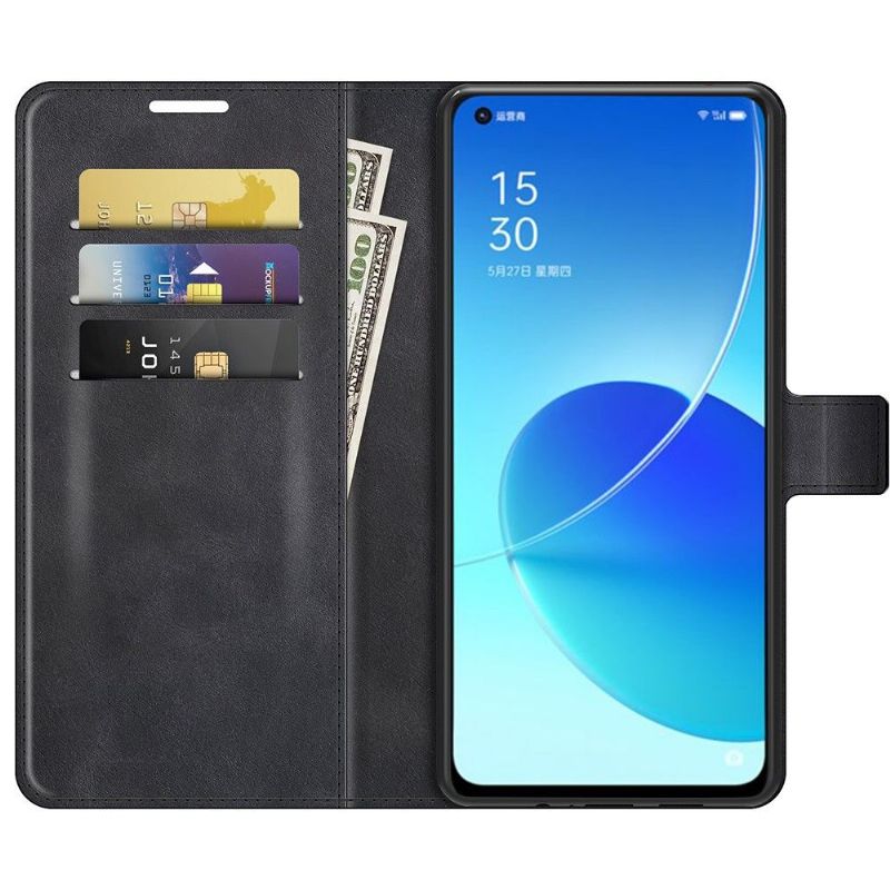 Flipové Pouzdro Na Oppo Reno 6 5G Peněženkové Pouzdro Styl Kůže