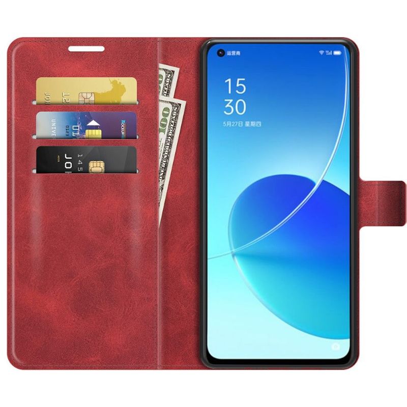 Flipové Pouzdro Na Oppo Reno 6 5G Peněženkové Pouzdro Styl Kůže