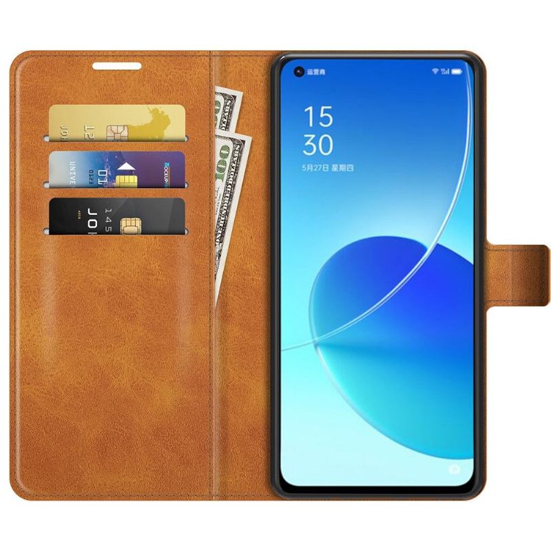 Flipové Pouzdro Na Oppo Reno 6 5G Peněženkové Pouzdro Styl Kůže