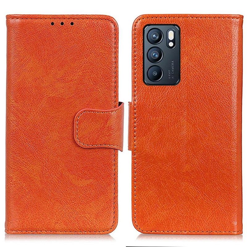 Flipové Pouzdro Na Oppo Reno 6 5G Styl Staré Kůže