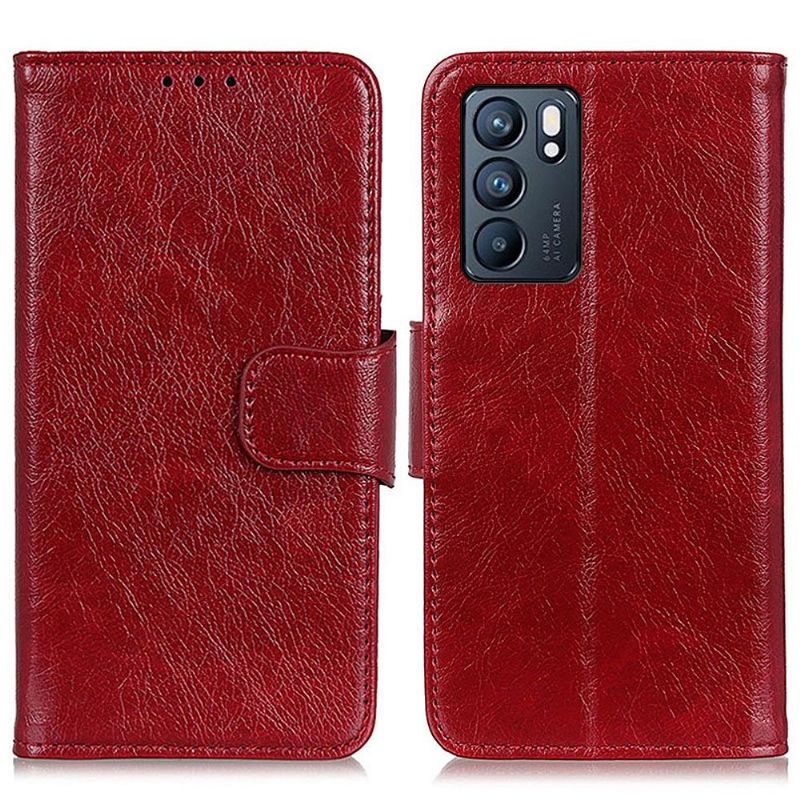 Flipové Pouzdro Na Oppo Reno 6 5G Styl Staré Kůže