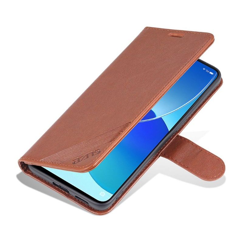 Flipové Pouzdro Na Oppo Reno 6 5G Umělá Kůže Azns