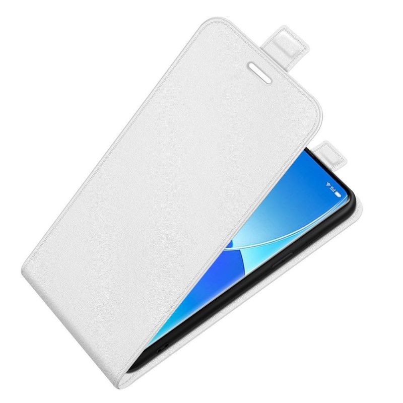 Kožené Pouzdro Na Oppo Reno 6 5G Flipové Pouzdro Vertikální Umělá Kůže