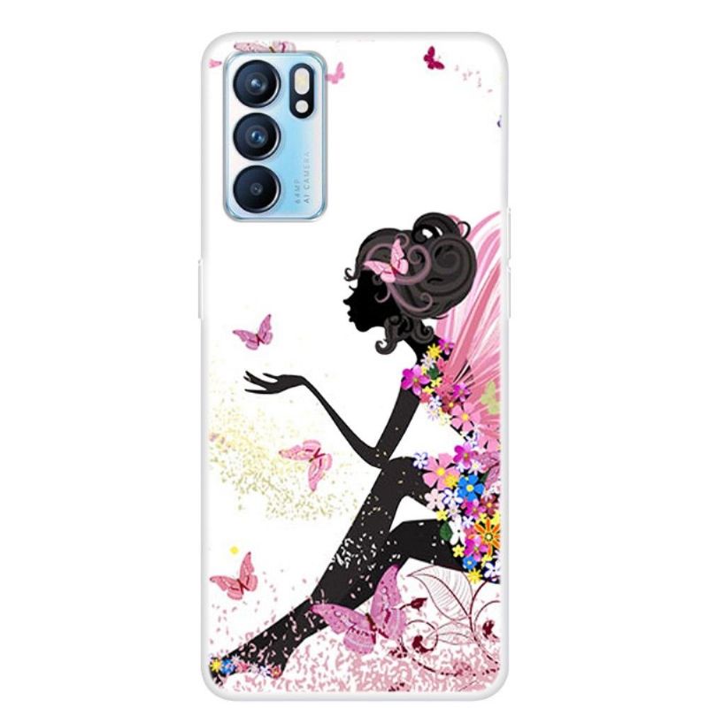 Kryt Na Oppo Reno 6 5G Motýlí Žena