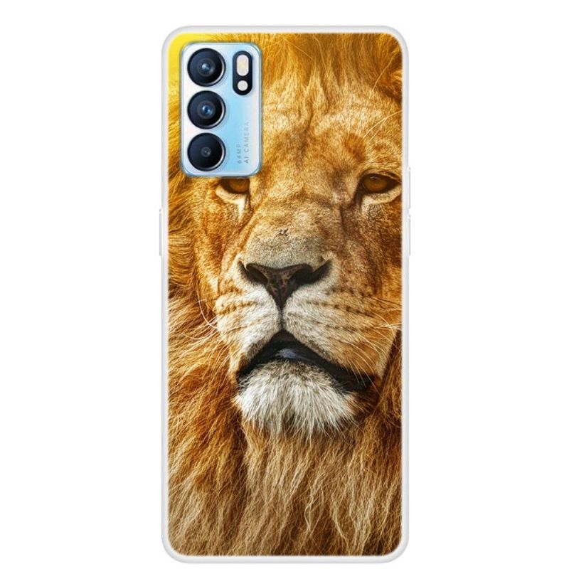 Kryt Na Oppo Reno 6 5G Zlatý Lev