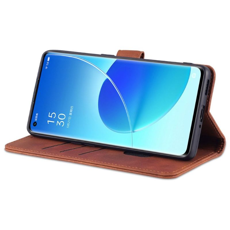 Pouzdra Na Oppo Reno 6 5G Flipové Pouzdro Držák Karty Azns
