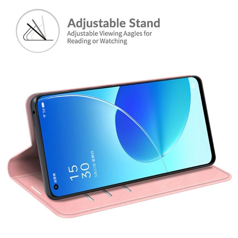 Pouzdra Na Oppo Reno 6 5G Funkční Stojan Z Umělé Kůže