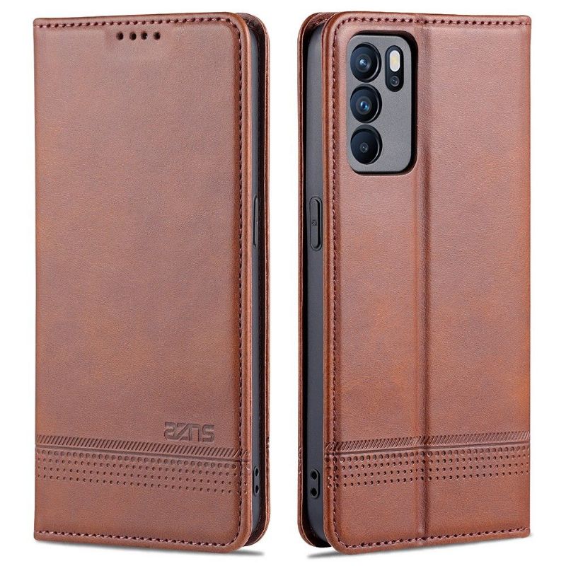 Pouzdra Na Oppo Reno 6 5G Peněženkové Pouzdro Umělá Kůže Azns