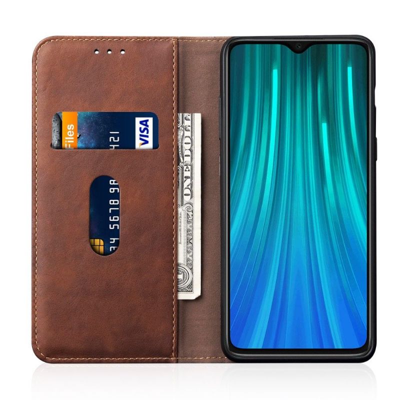 Flipové Pouzdro Na Xiaomi Redmi Note 8T Držák Karet Z Nebeské Umělé Kůže