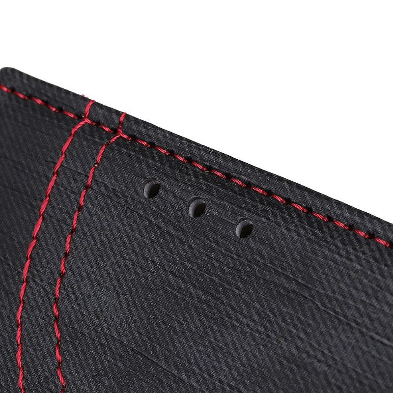 Flipové Pouzdro Na Xiaomi Redmi Note 8T Látkový Potah Se Švy