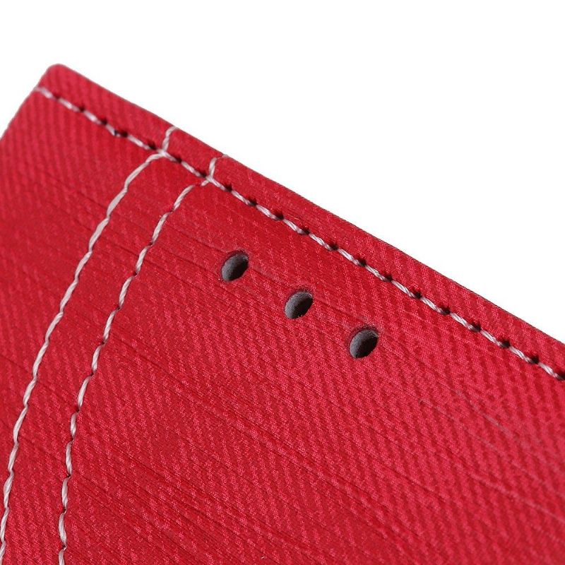 Flipové Pouzdro Na Xiaomi Redmi Note 8T Látkový Potah Se Švy