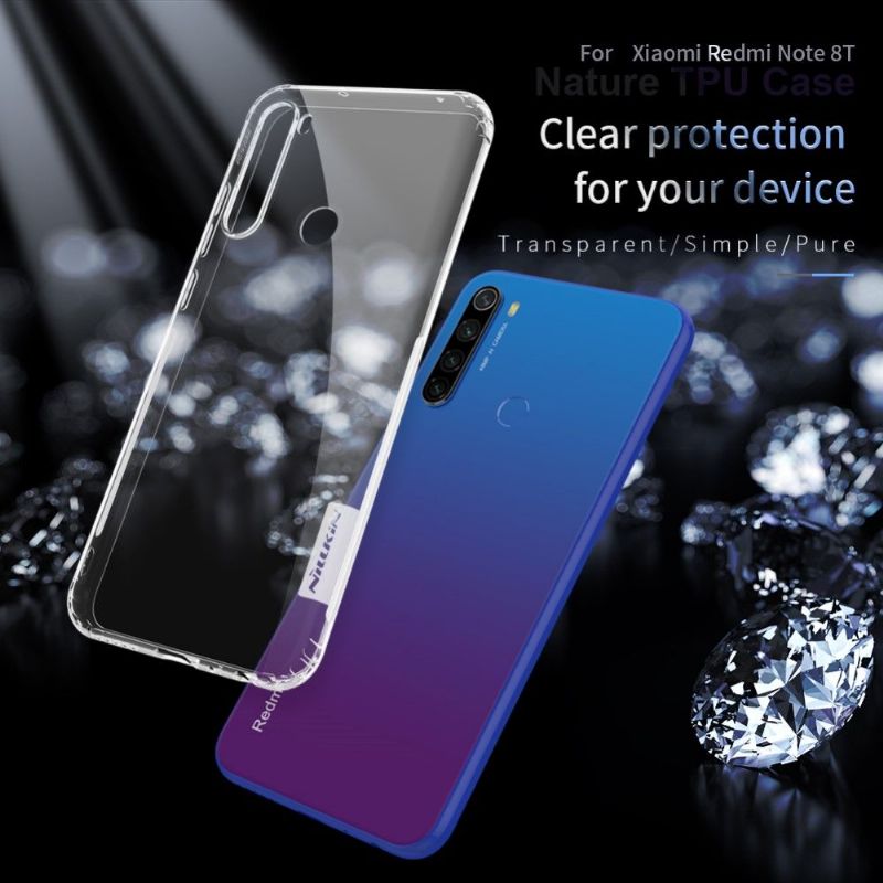 Kryt Na Xiaomi Redmi Note 8T Transparentní Gel Nature