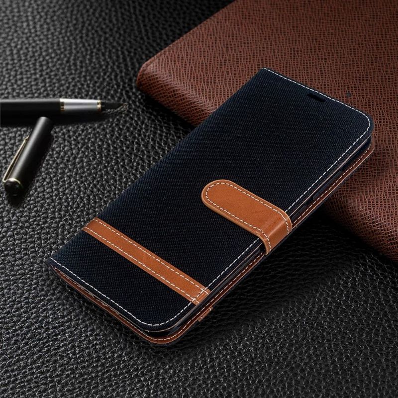 Pouzdra Na Xiaomi Redmi Note 8T Flipové Pouzdro Látkové Potahové Fólie