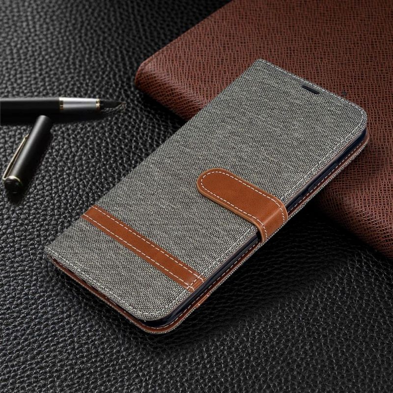 Pouzdra Na Xiaomi Redmi Note 8T Flipové Pouzdro Látkové Potahové Fólie