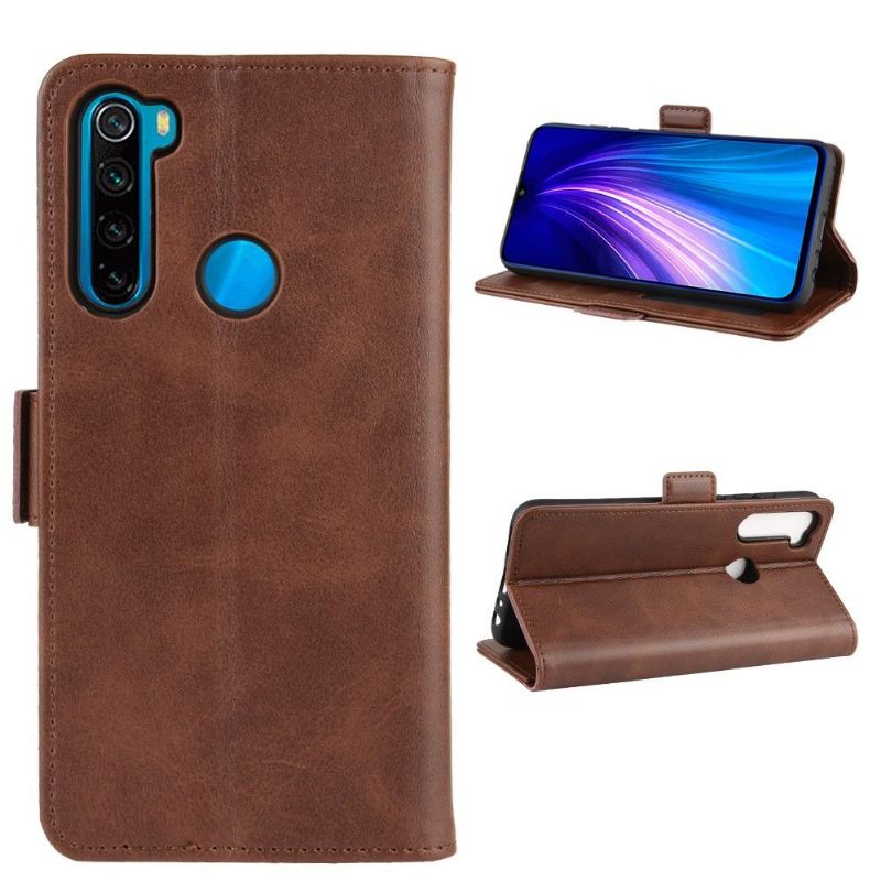 Pouzdra Na Xiaomi Redmi Note 8T Peněženkové Pouzdro Povrchová Úprava S Matným Koženým Efektem Na Peněženku