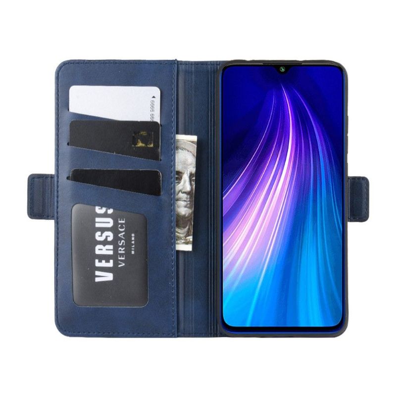 Pouzdra Na Xiaomi Redmi Note 8T Peněženkové Pouzdro Povrchová Úprava S Matným Koženým Efektem Na Peněženku