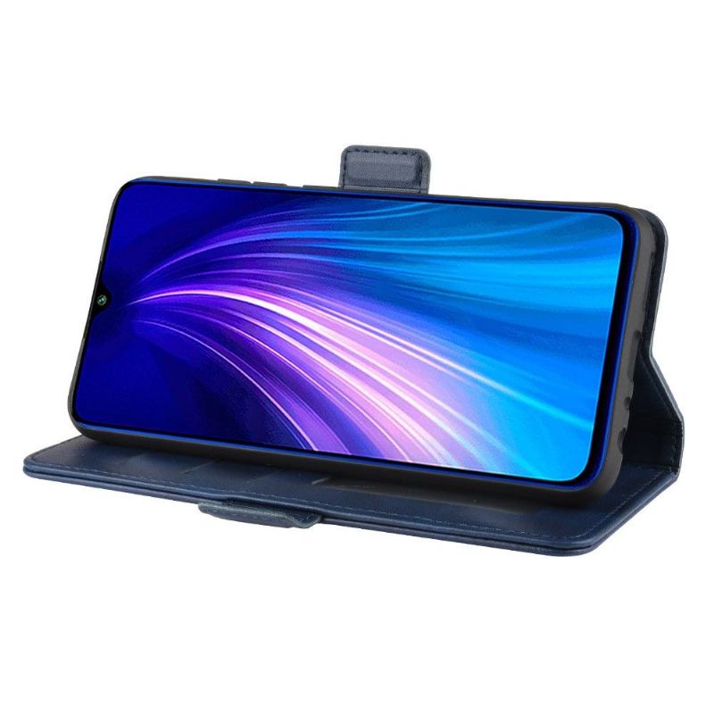 Pouzdra Na Xiaomi Redmi Note 8T Peněženkové Pouzdro Povrchová Úprava S Matným Koženým Efektem Na Peněženku