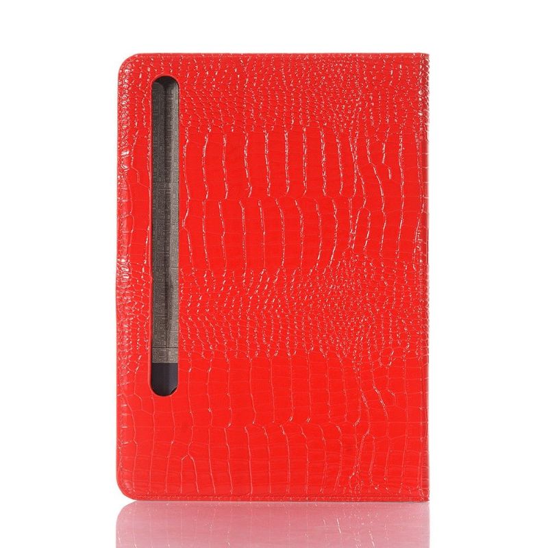 Flipové Pouzdro Na Samsung Galaxy Tab S7 Vzhled Imitace Kůže Croc