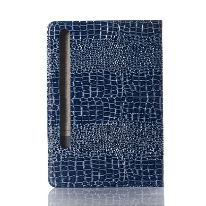Flipové Pouzdro Na Samsung Galaxy Tab S7 Vzhled Imitace Kůže Croc