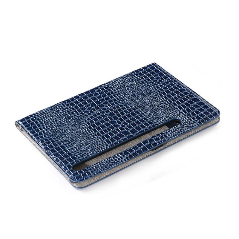 Flipové Pouzdro Na Samsung Galaxy Tab S7 Vzhled Imitace Kůže Croc