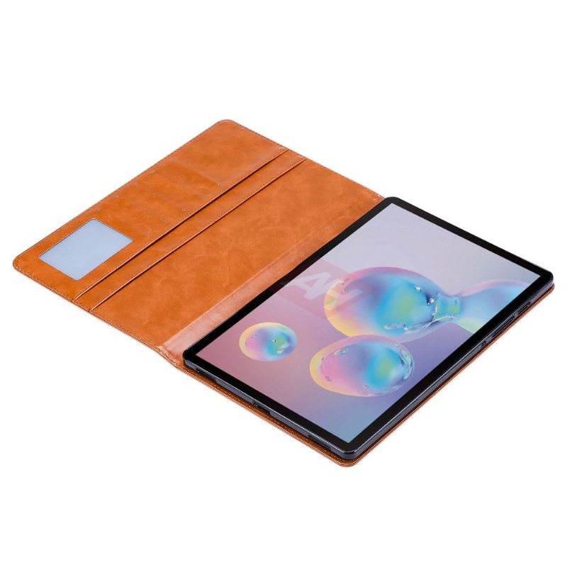 Kožené Pouzdro Na Samsung Galaxy Tab S7 Stojanový Držák Karty