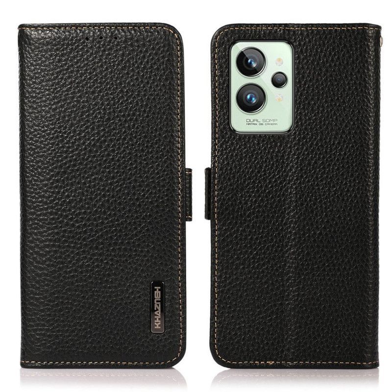 Kožené Pouzdro Na Realme GT2 Pro Liči Kůže Khazneh Rfid