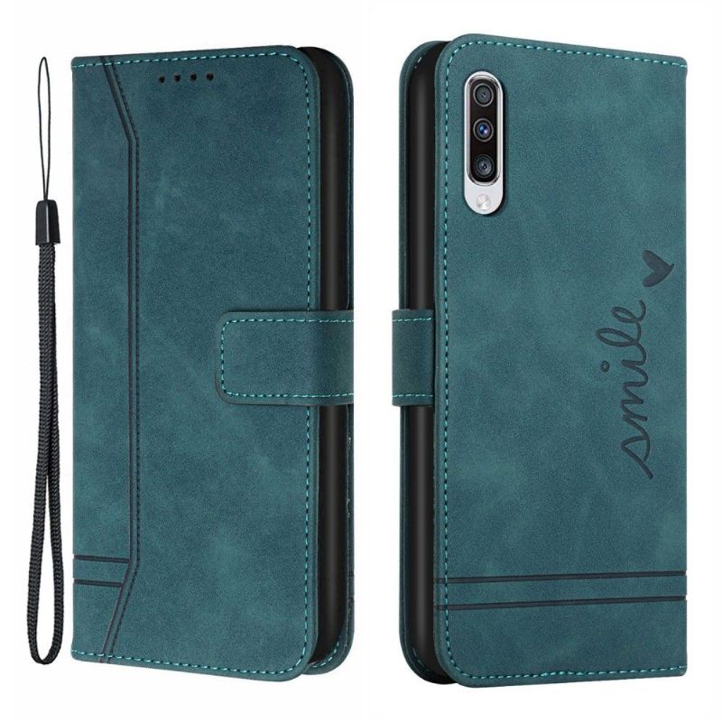 Flipové Pouzdro Na Samsung Galaxy A50 Čáry Úsměvu