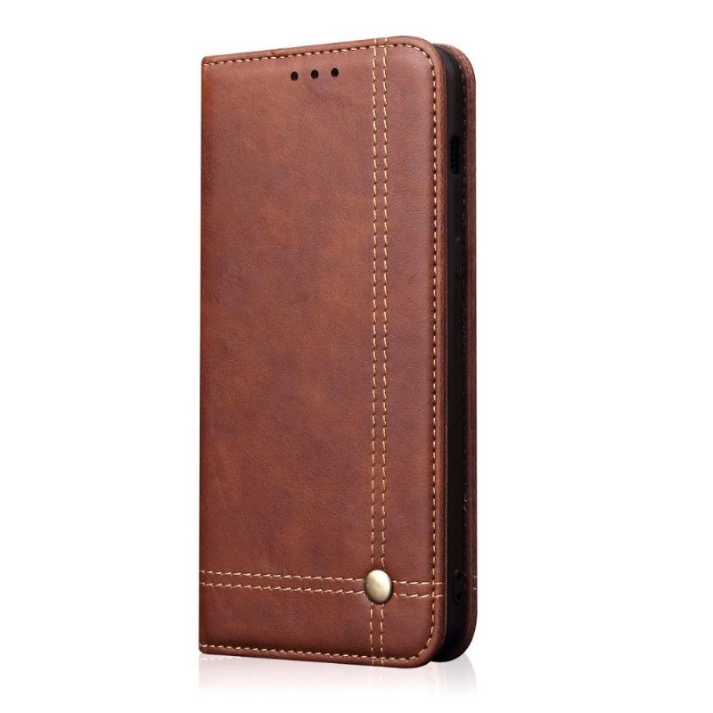 Kožené Pouzdro Folio Na Samsung Galaxy A50 Nebeské Chytré Retro