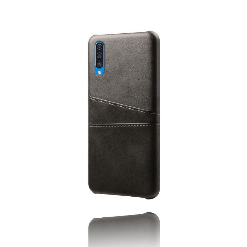 Kryt Na Samsung Galaxy A50 Držák Melodické Karty S Koženými Efekty