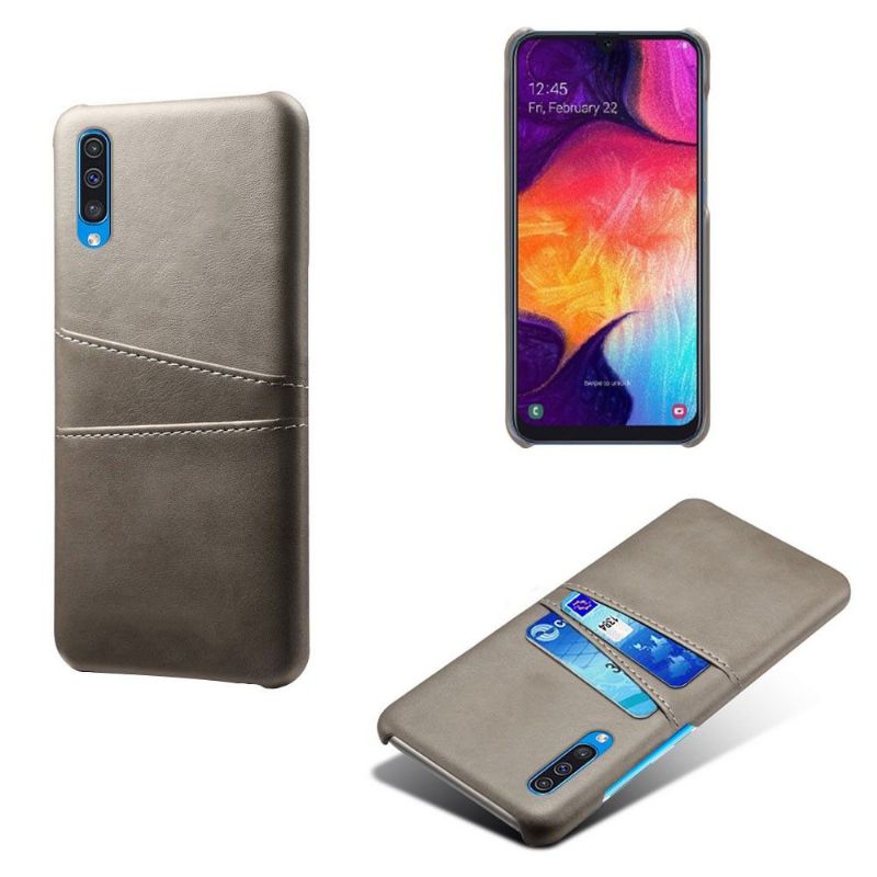 Kryt Na Samsung Galaxy A50 Držák Melodické Karty S Koženými Efekty