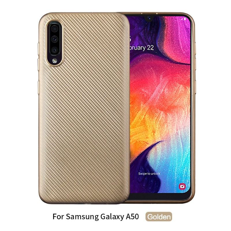 Kryt Na Samsung Galaxy A50 Povlak Z Uhlíkových Vláken