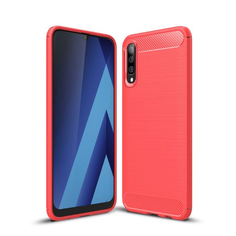 Kryt Na Samsung Galaxy A50 Uhlíkový Kartáčovaný Gel