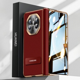 Kryt Huawei Mate X6 Texturovaná Umělá Kůže S Ochranou Obrazovky